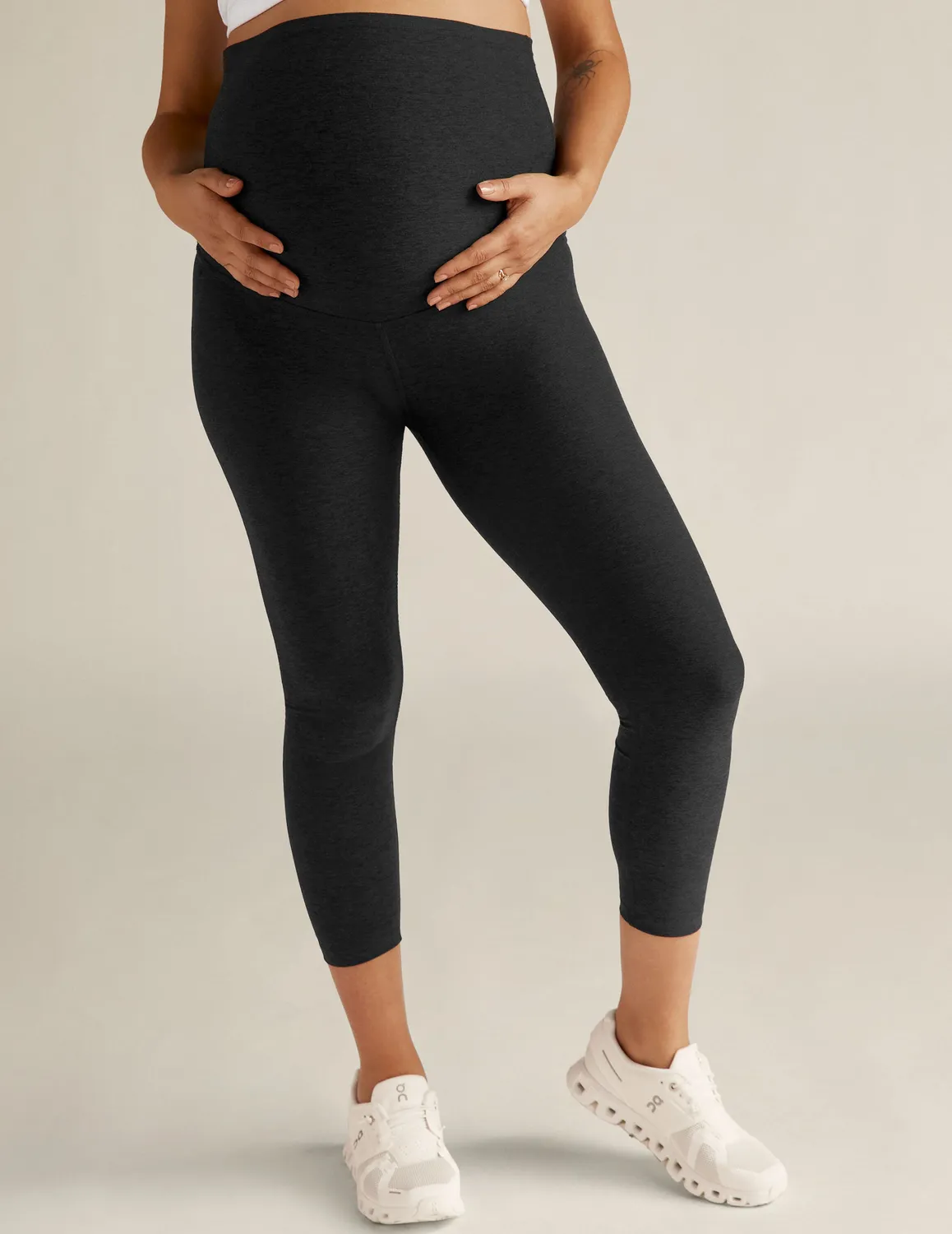 Beyond Yoga Spacedye Love The Bump gravidleggings Darkest Night
