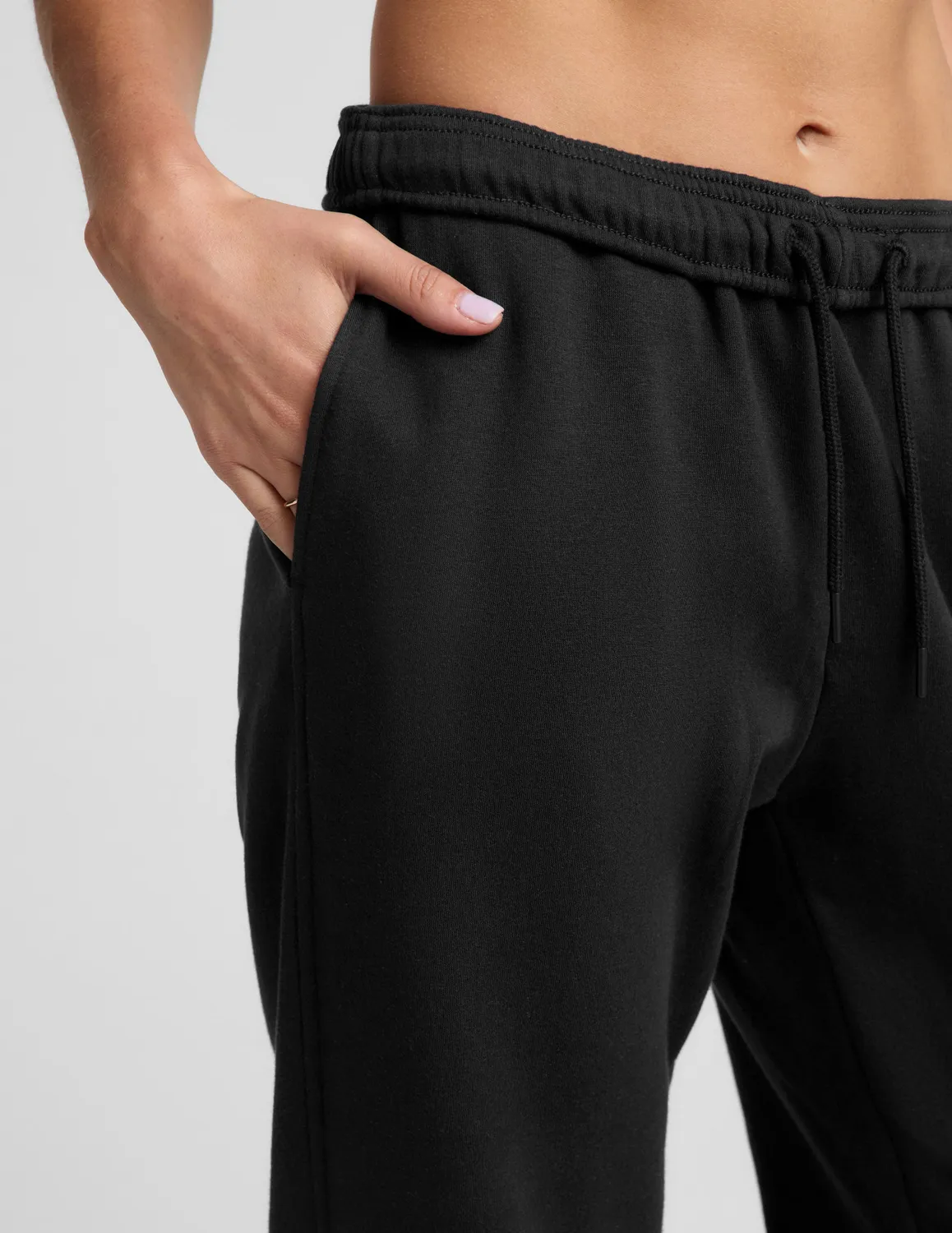 Beyond Yoga LuxeFleece 2.0 Jogger 26 mjukisbyxor svart bomull