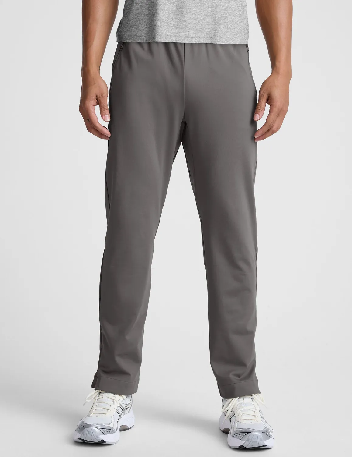 Beyond Yoga Pacer Fleece-Backed Men's Pant träningsbyxa Shadow Gray fleece