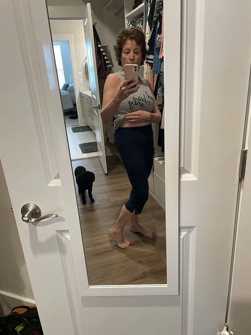 Beyond Yoga Spacedye Mid-Rise Slit Pedal Pusher leggings Nocturnal Navy mörkblå
