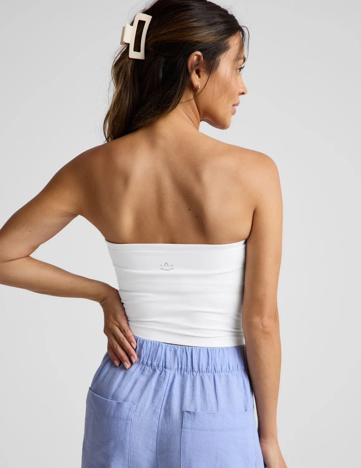 Beyond Yoga Spacedye Strapless Top tubtopp Cloud White