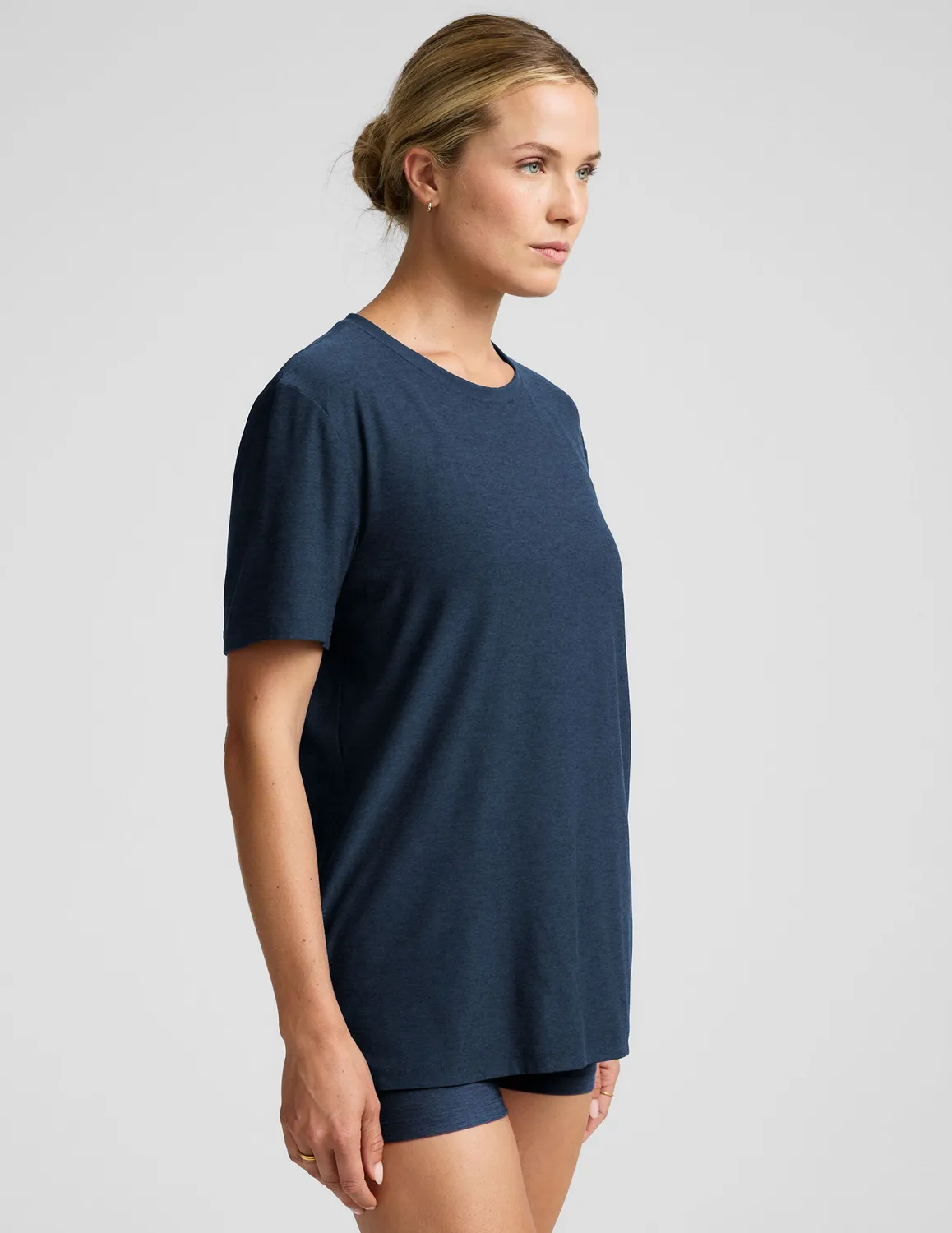 Beyond Yoga Always Beyond Crew Tee 2.0 t-shirt marinblå oversize