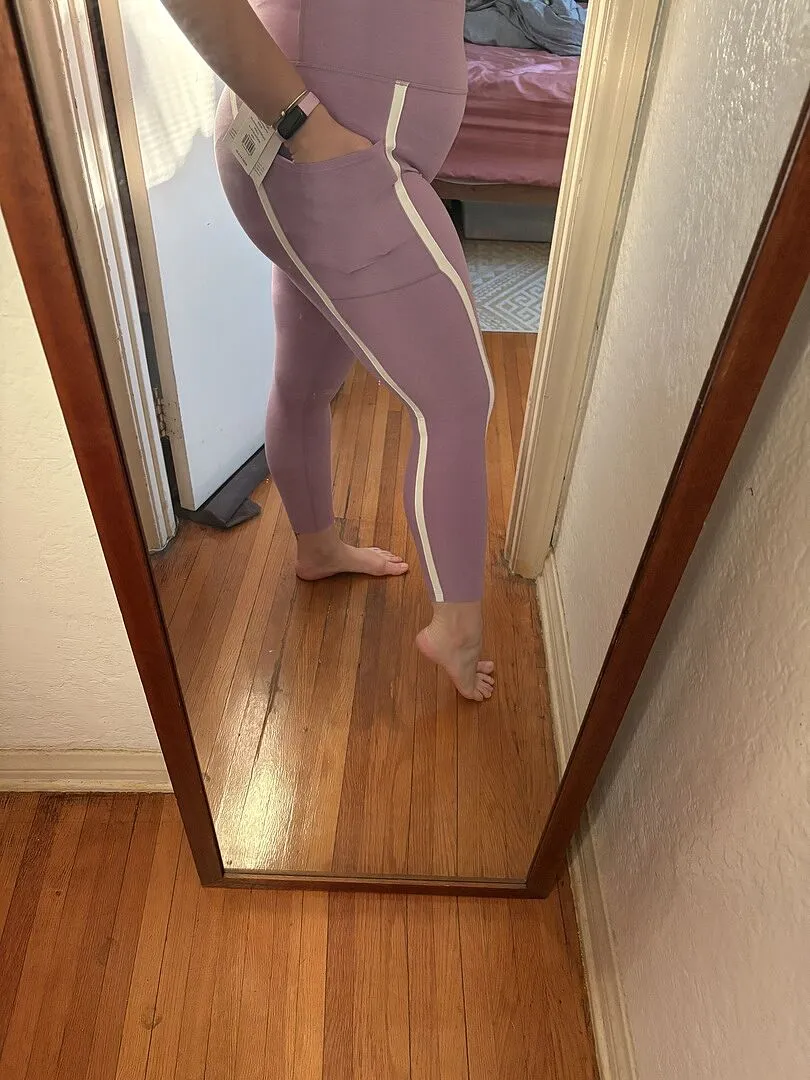Beyond Yoga Spacedye New Moves High Waisted leggings Grey Sage fickor