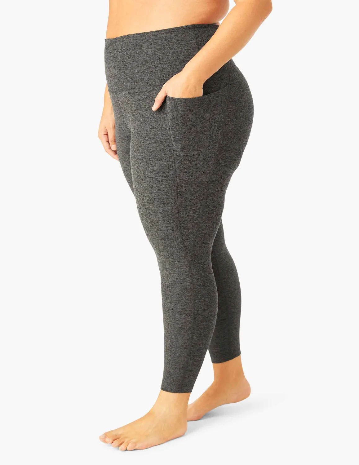 Beyond Yoga Spacedye Out Of Pocket leggings midi Black-Charcoal