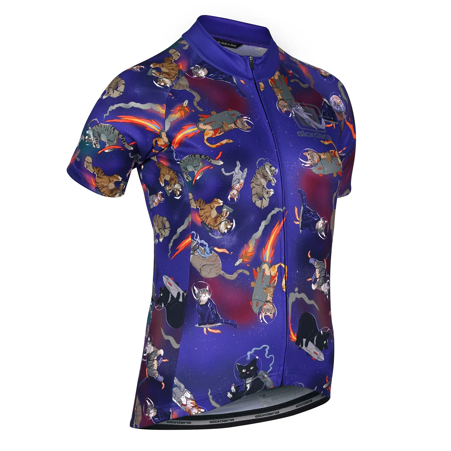 Giordana Vero Pro cykeltröja dam lila CATstronauts