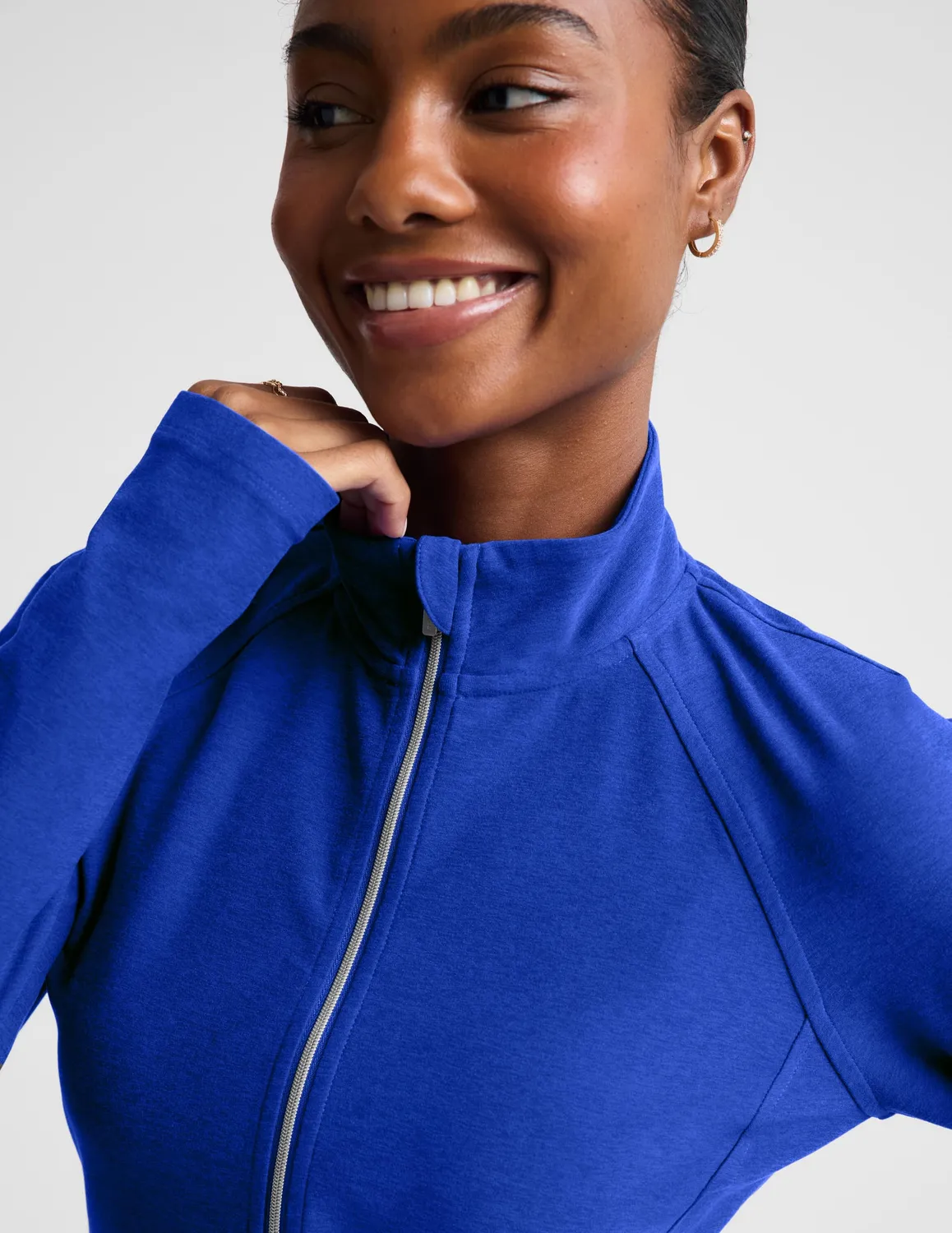Beyond Yoga Spacedye High Definition Jacket träningsjacka Ultra Blue Heather