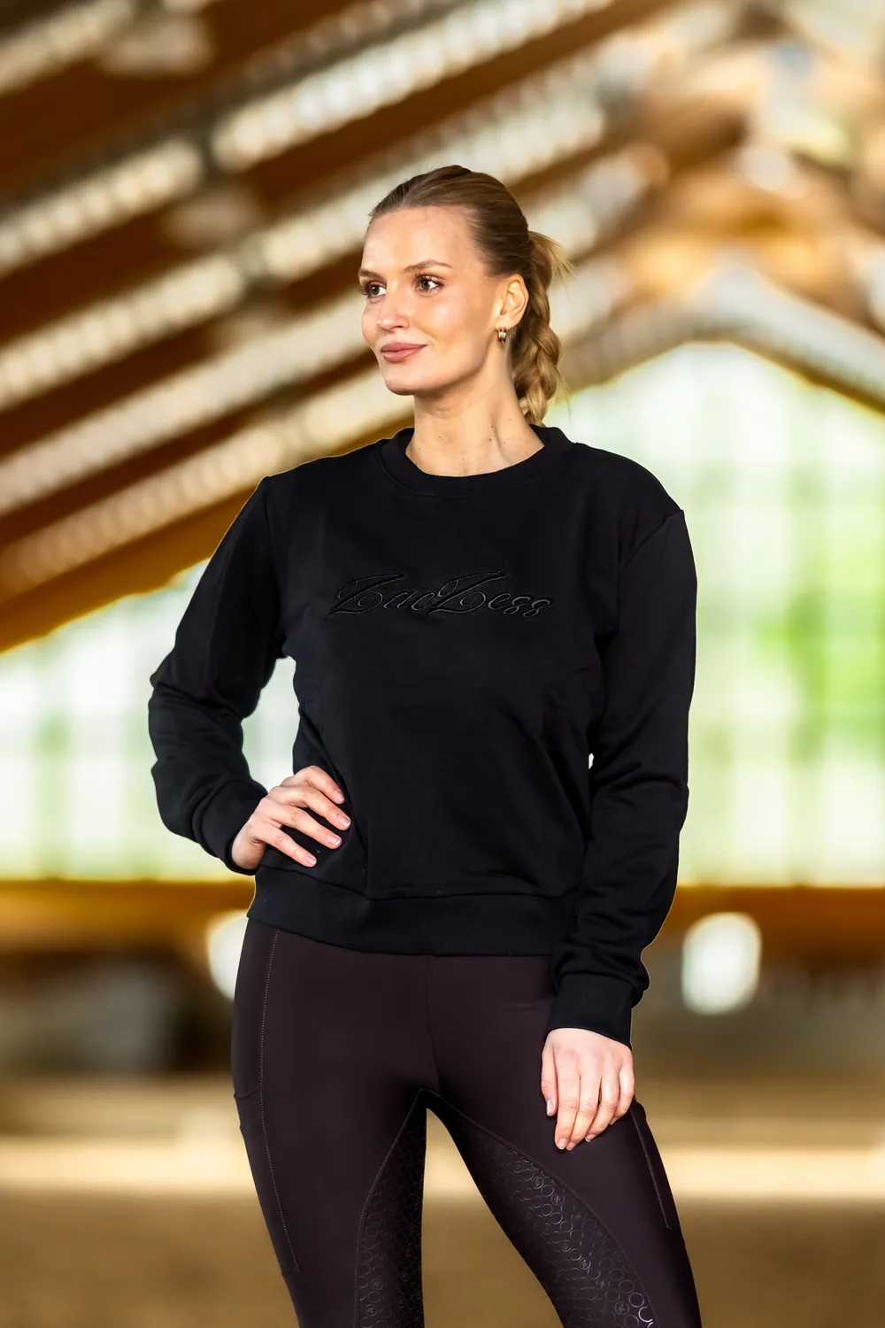 ZacZess Sweatshirt Black sweatshirt svart mjuk