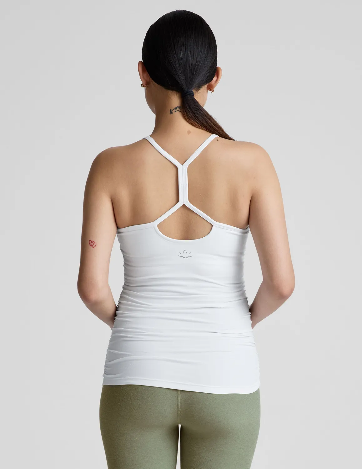 Beyond Yoga Spacedye Keep Cool Maternity träningslinne vit