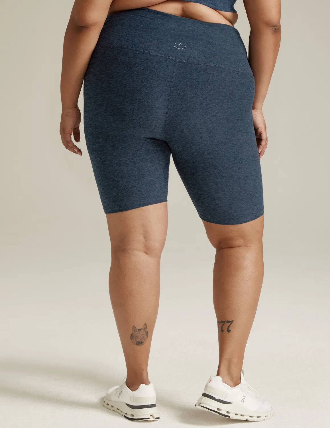 Beyond Yoga Spacedye Keep Pace 7 Shorts Nocturnal Navy biker