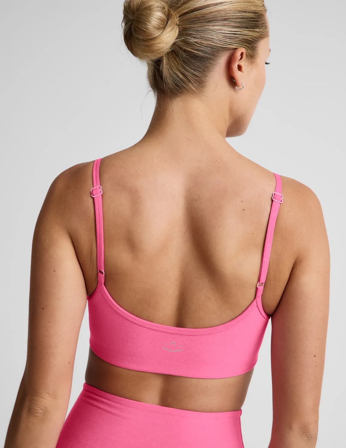 Beyond Yoga Spacedye Forever Bra sport-bh Luscious Pink Heather mjuk