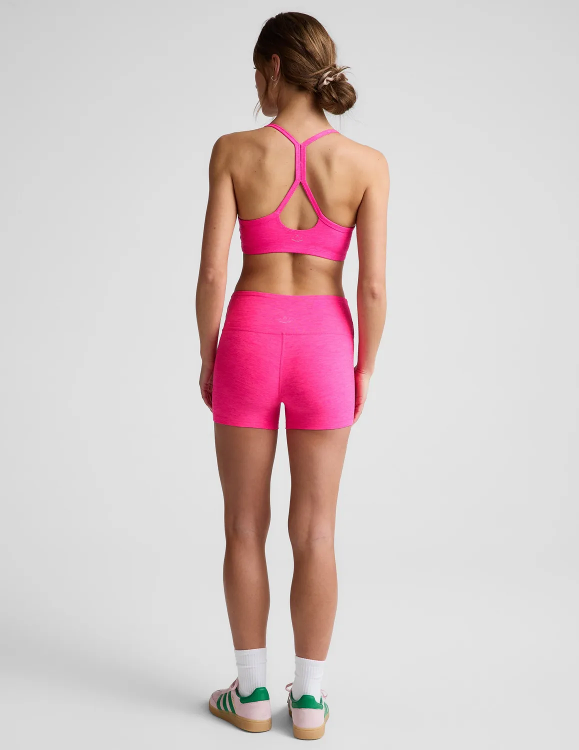 Beyond Yoga Spacedye Keep Pace 3" cykelshorts Pink Glow Heather