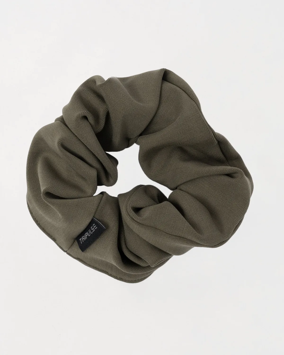 Tripulse Fitness Tencel scrunchie hårsnodd midnight black mjuk