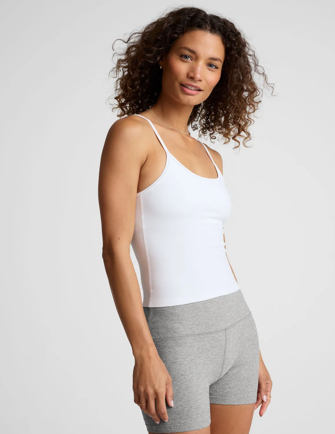 Beyond Yoga Spacedye Forever Tank linne Cloud White tight