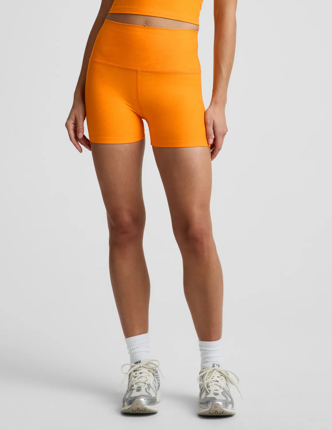 Beyond Yoga Spacedye Keep Pace 3" Short träningsshorts Bright Citrus