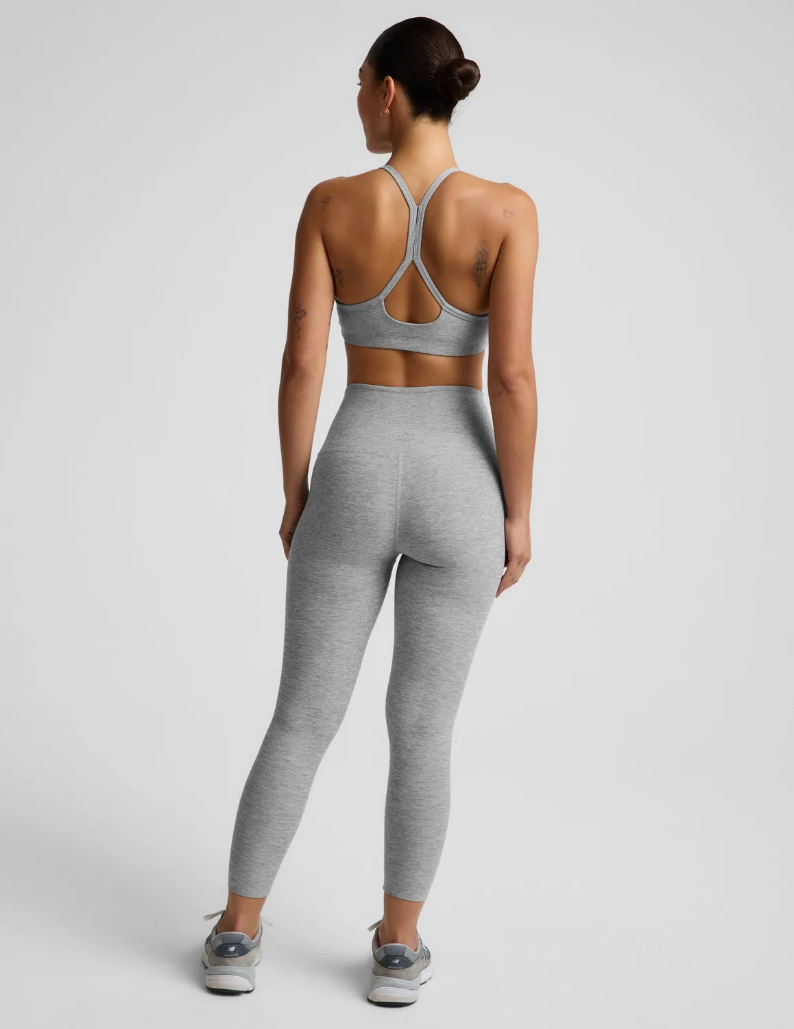 Beyond Yoga Spacedye Caught In The Midi leggings Silver Mist hög midja