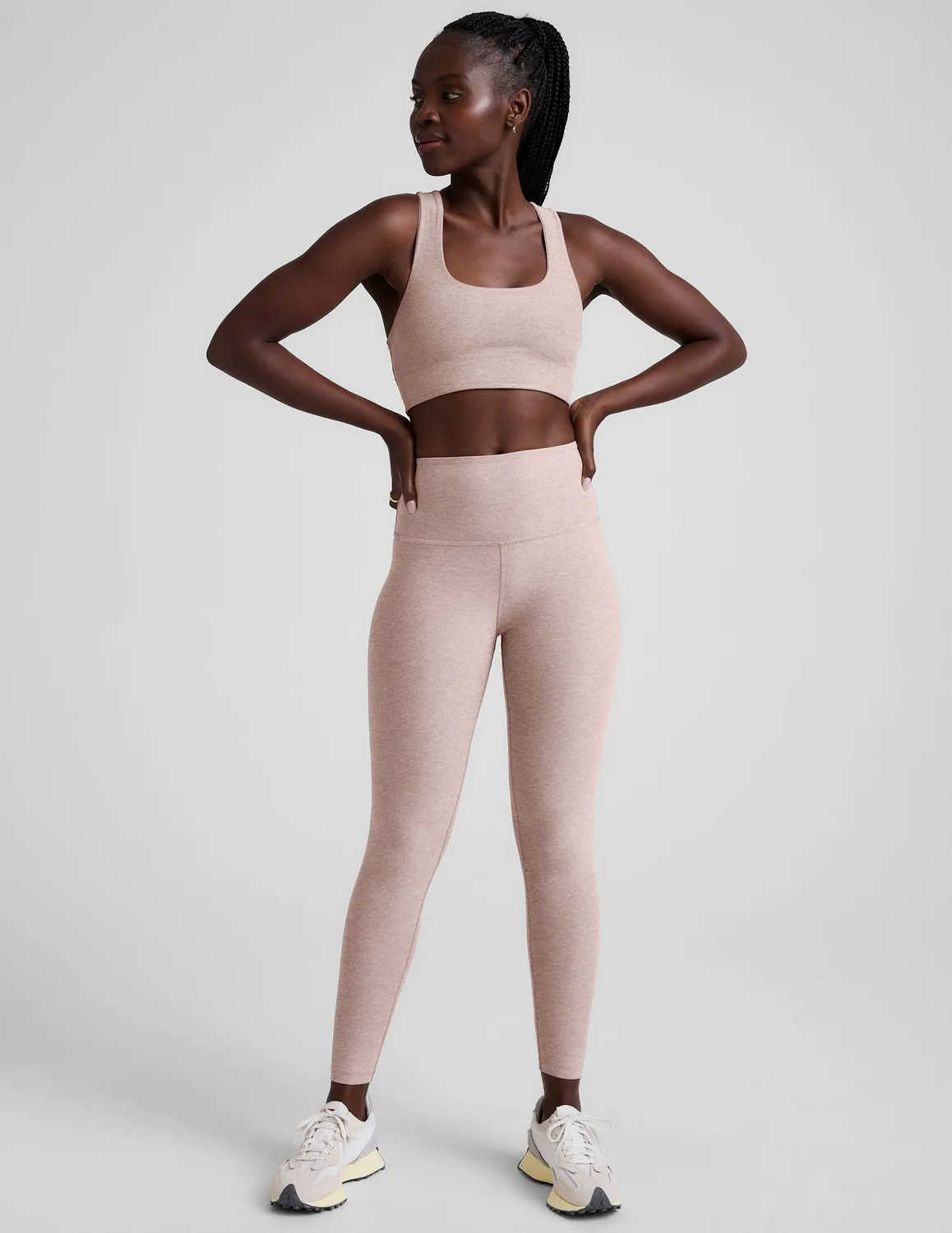 Beyond Yoga Spacedye Simplicity Long Line Bra 2.0 sporttopp Chai