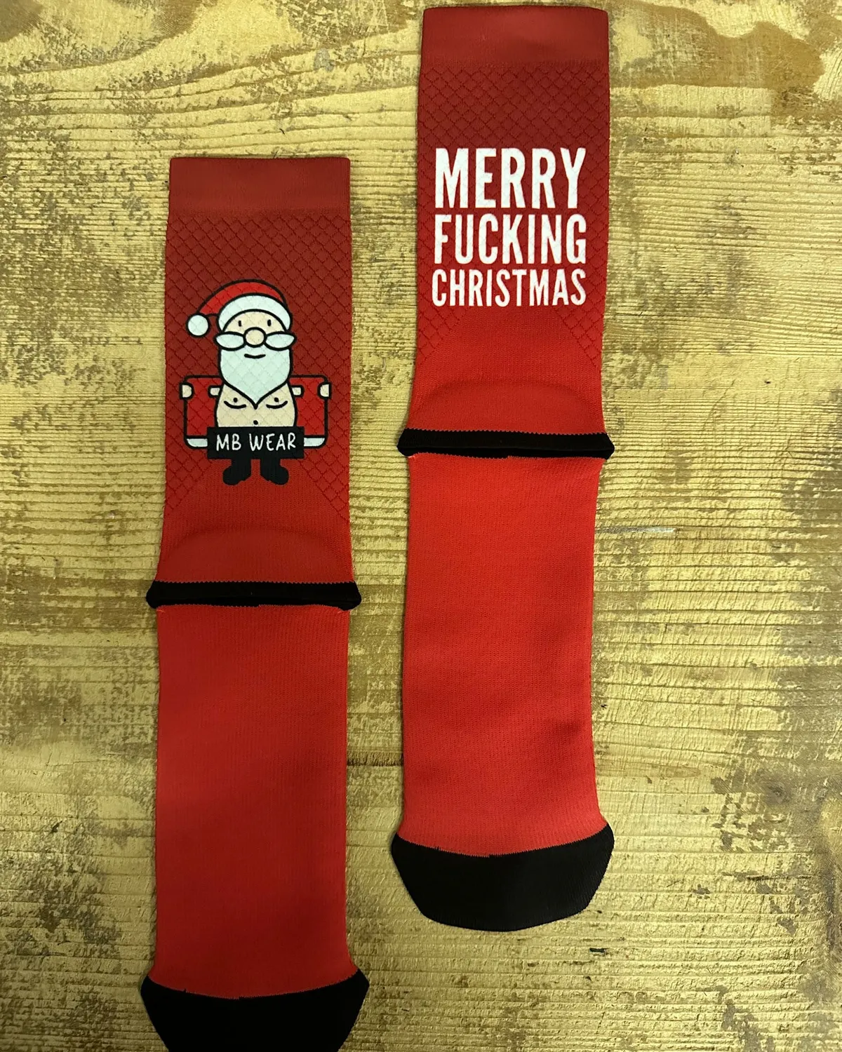 MB Wear Fun Evo Merry Christmas cykelstrumpor jul