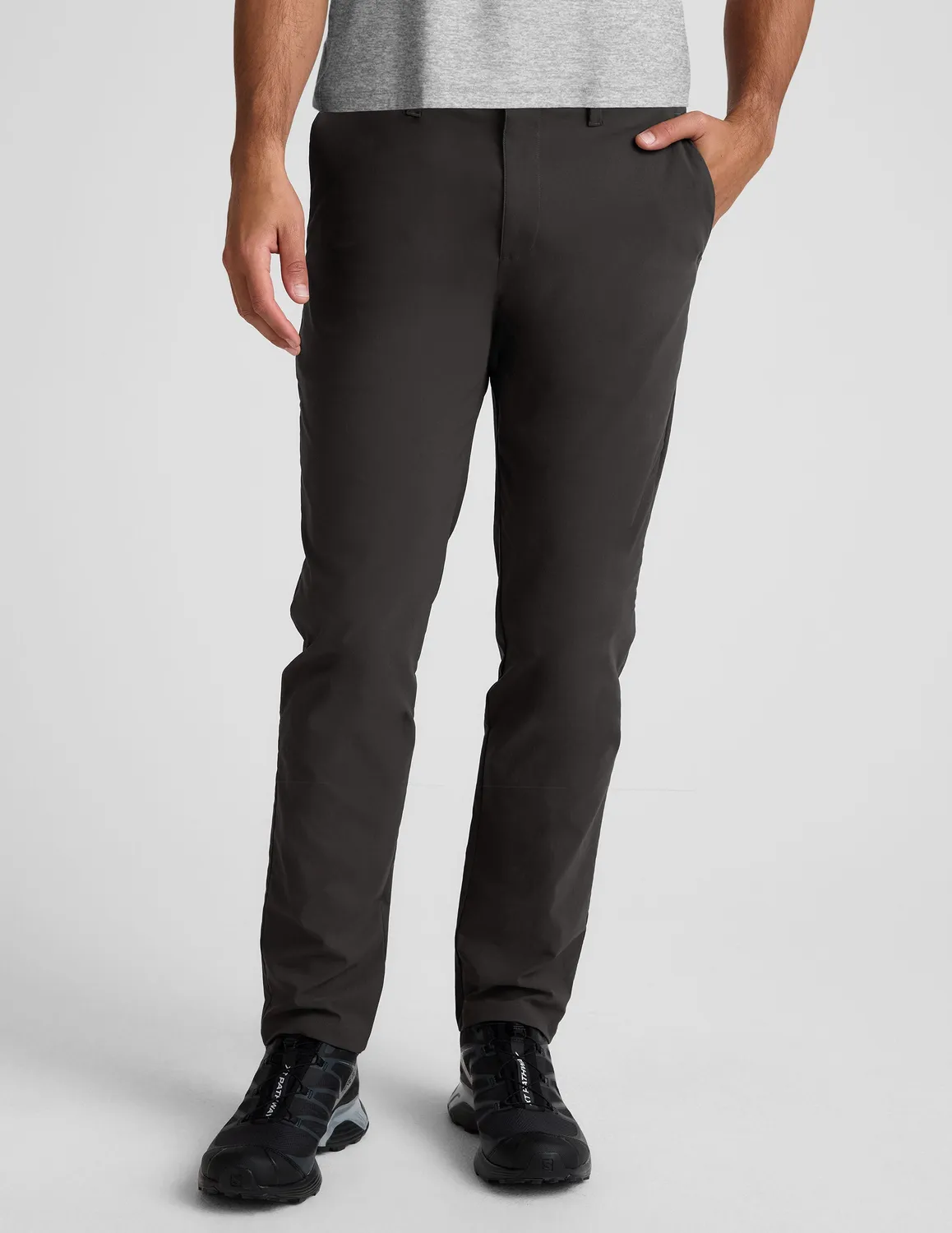 Beyond Yoga Element Chino Trouser 32" chinos herr Black Ash stretch