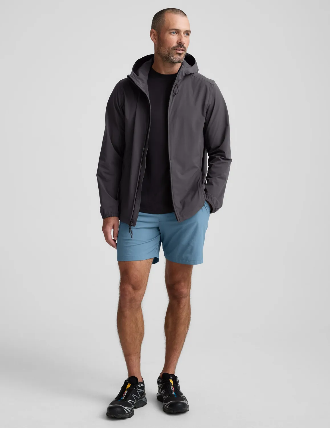 Beyond Yoga Pivotal 2.0 träningsshorts 7 tum Harbor Blue
