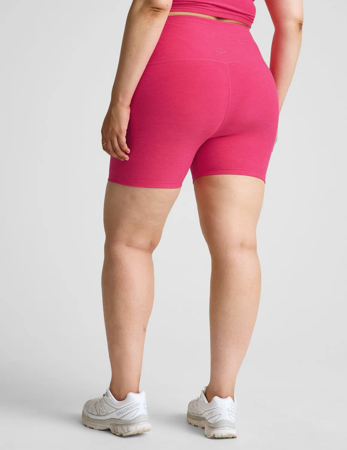 Beyond Yoga Spacedye Keep Pace 5" shorts Vivid Pink Heather