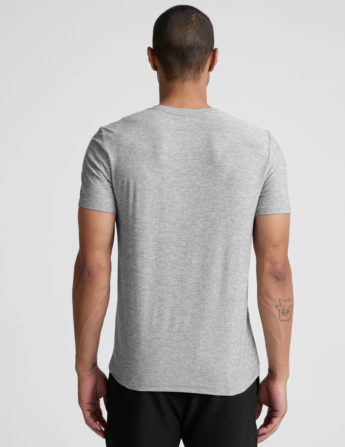 Beyond Yoga Always Beyond Men's Crew Tee 2.0 t-shirt Silver Mist relaxed