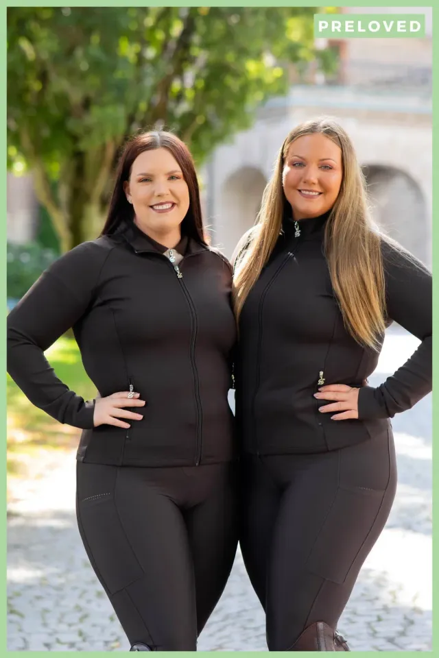 ZacZess Anna Zip Shirt zip-tröja XL brun fullzip