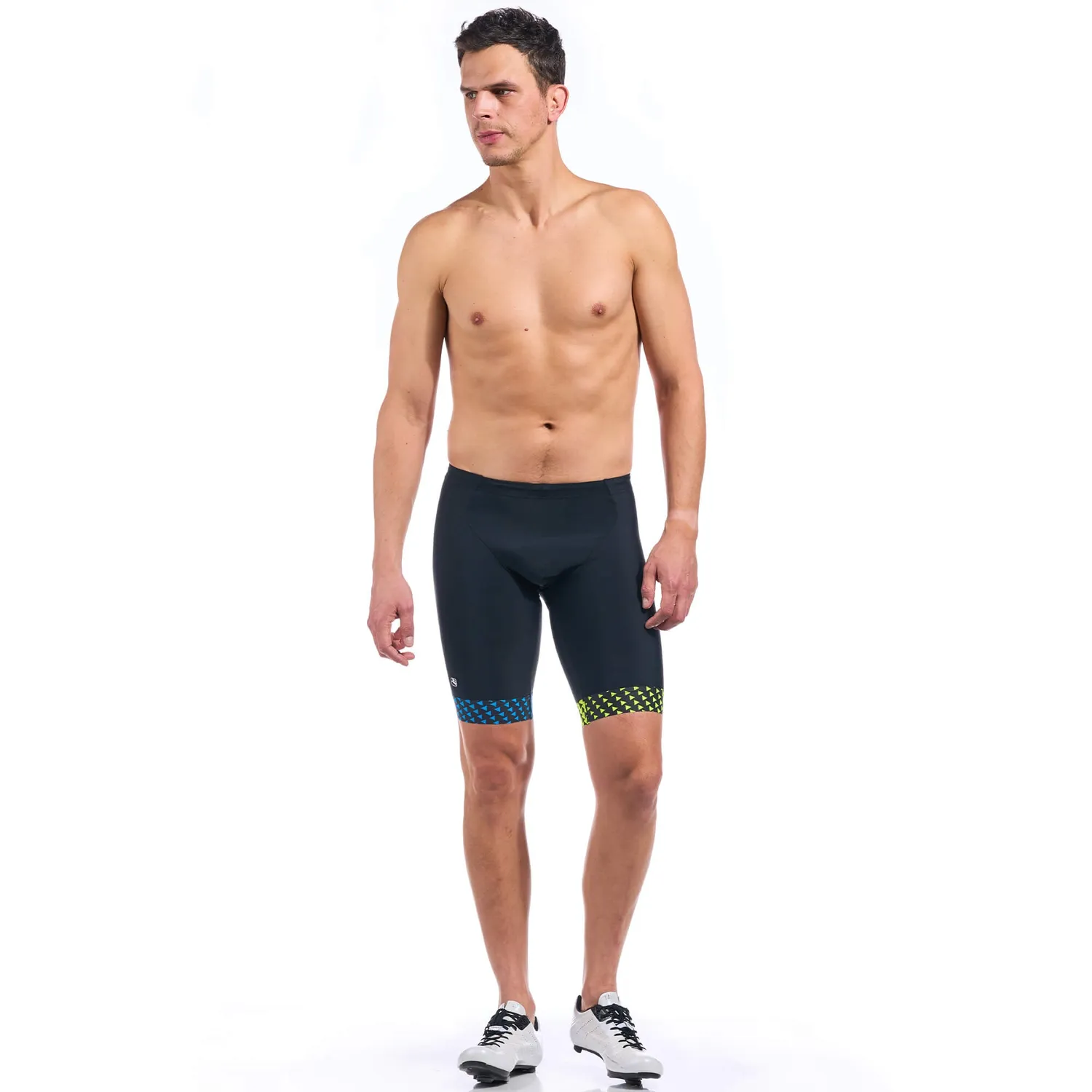 Giordana Vero Pro Tri Short triathlonshorts blå/gul