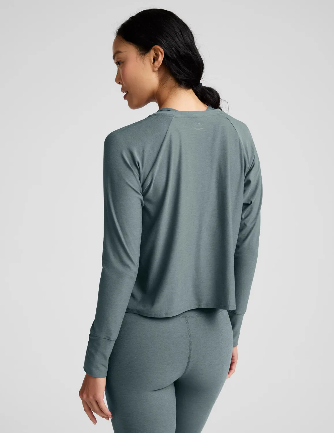Beyond Yoga Featherweight Daydreamer Pullover träningströja Storm Heather lätt