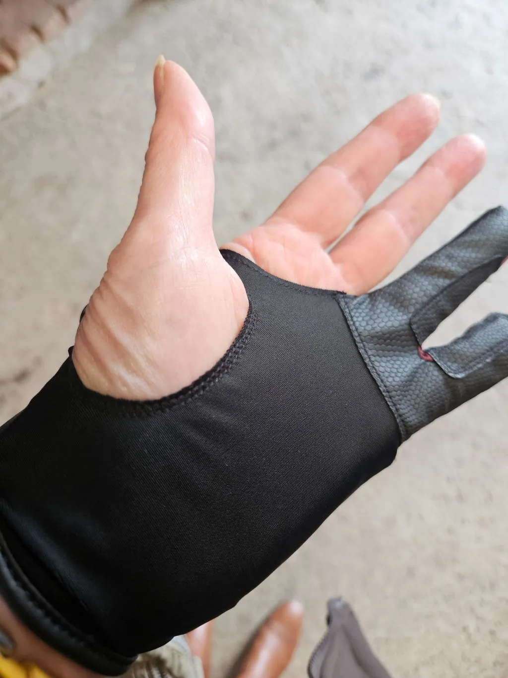 ZacZess Duo Glove ridhandske svart tvåfingers med grepp