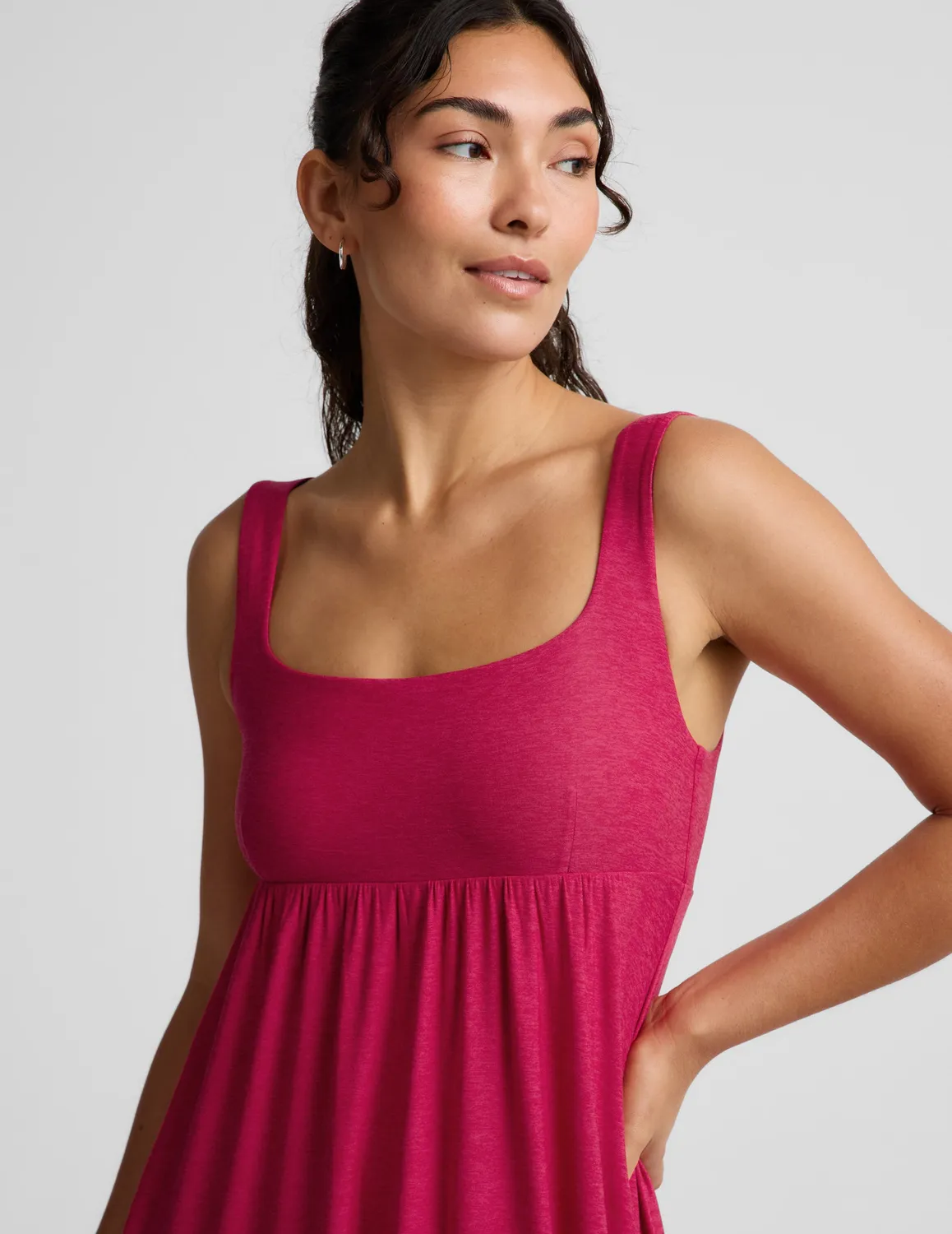 Beyond Yoga Featherweight Endless Summer maxiklänning hallonröd lätt