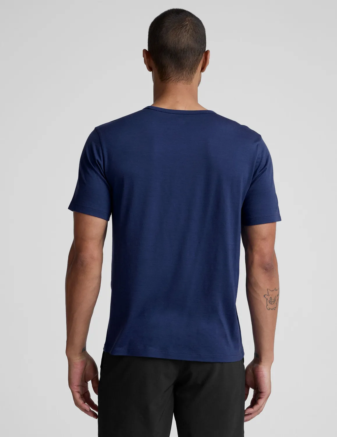 Beyond Yoga Merino Wool Crew t-shirt dark cobalt ull avslappnad