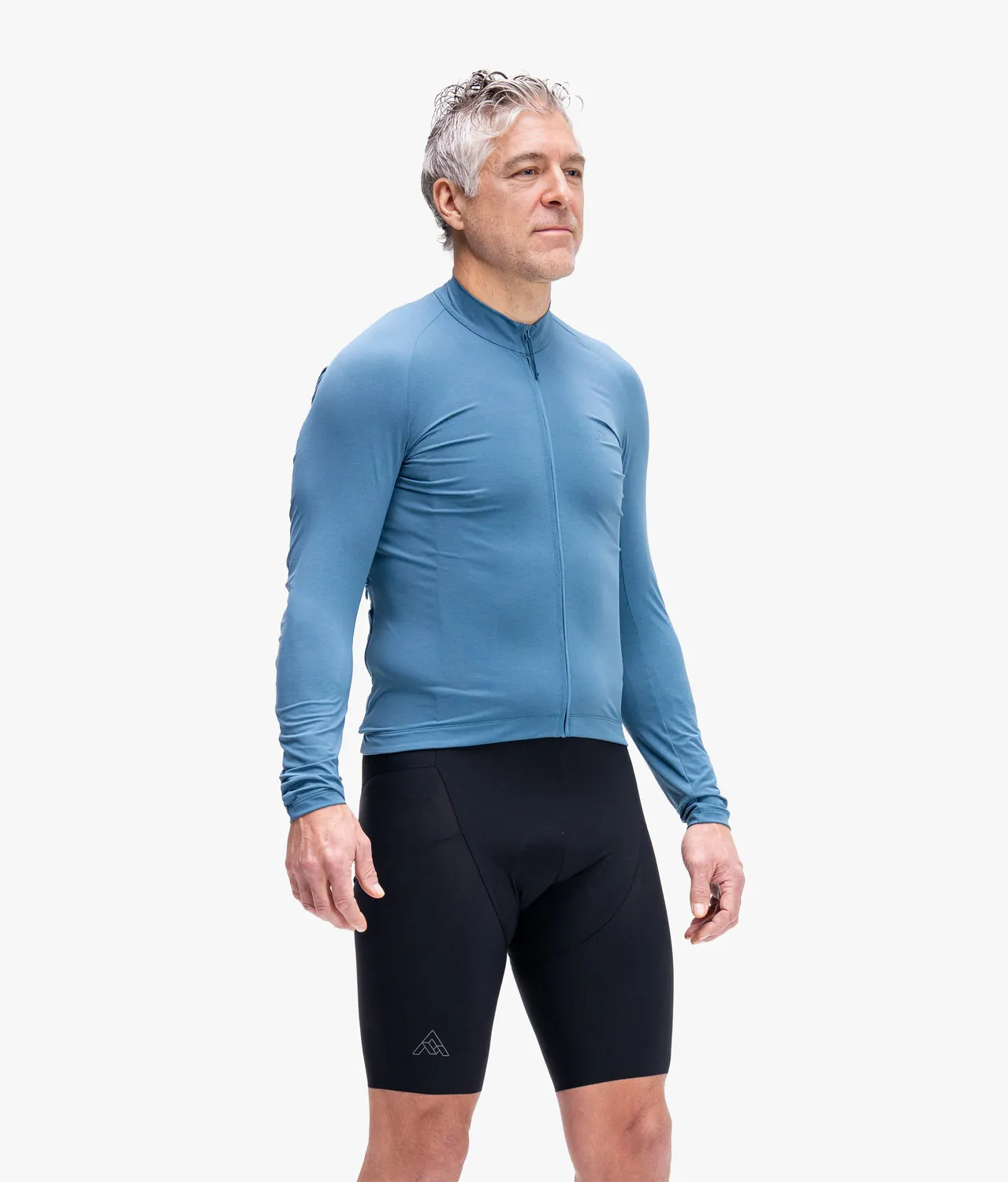 7MESH Atlas Long Sleeve Jersey cykeltröja Lake Blue