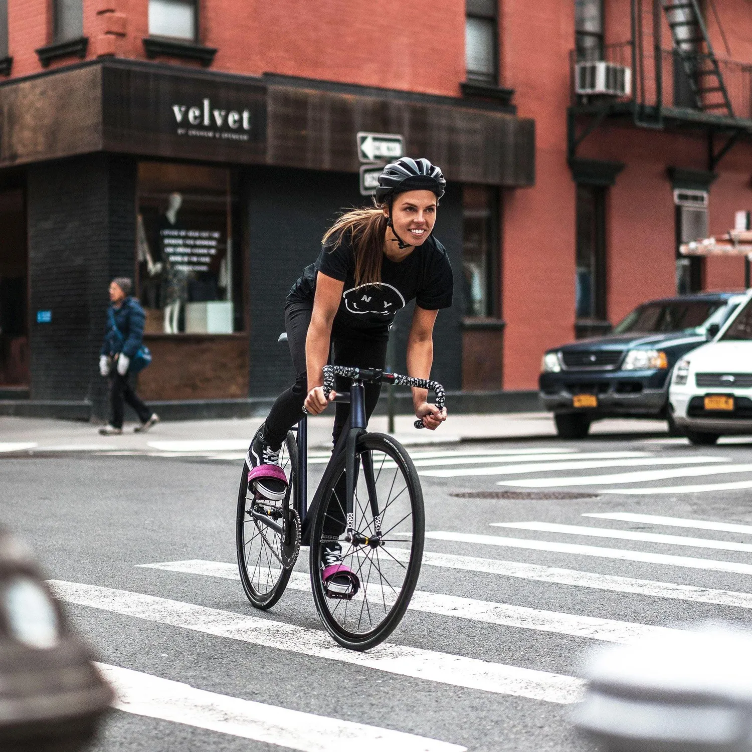 Giordana Knowlita New York Smiley t-shirt svart bomull