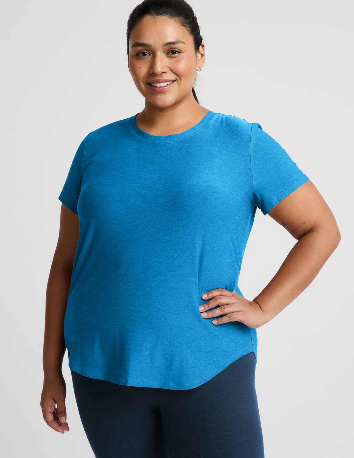 Beyond Yoga Featherweight On The Down Low t-shirt Malibu Lagoon lös