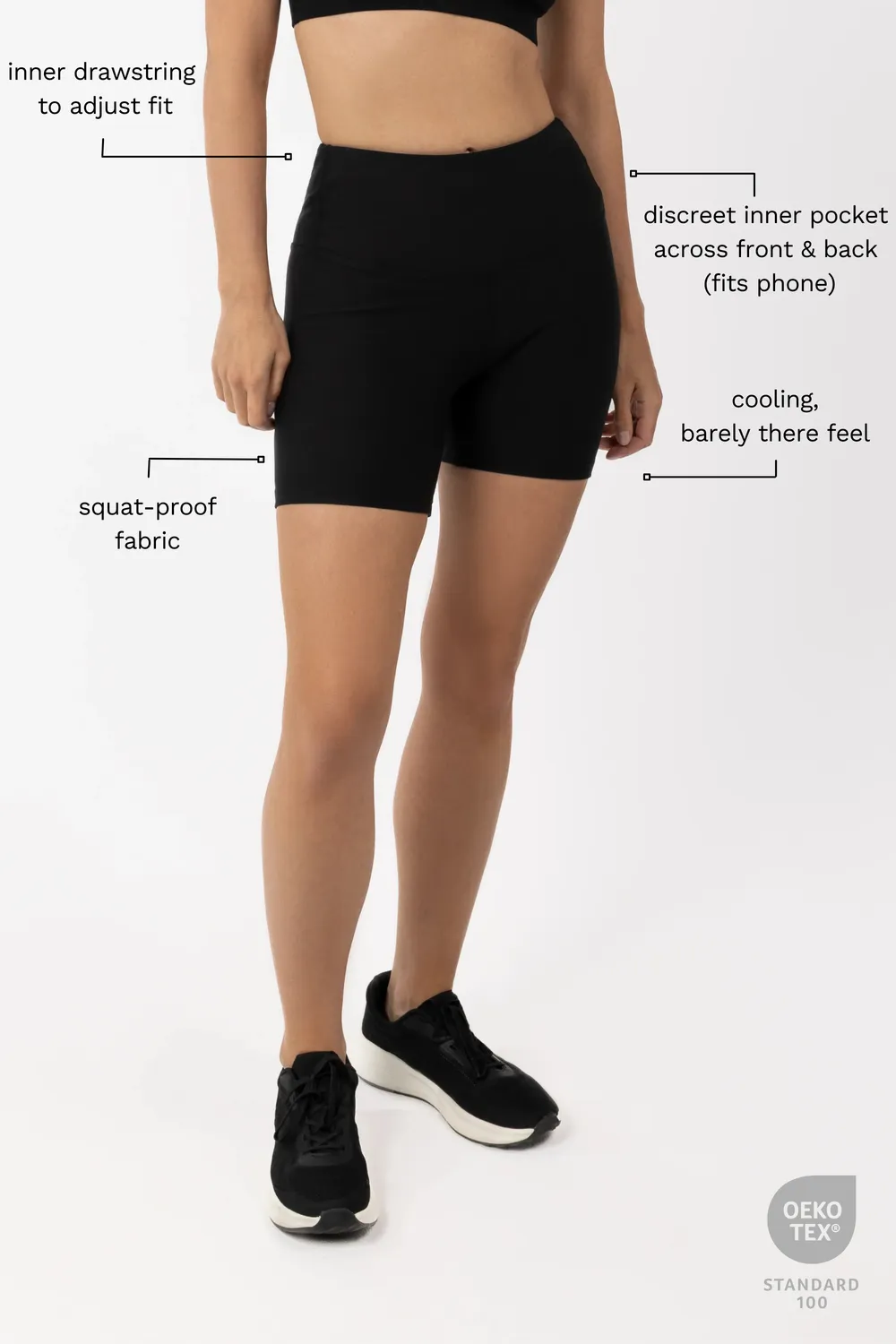 Tripulse Fitness Pro Tencel träningsshorts svart lätta