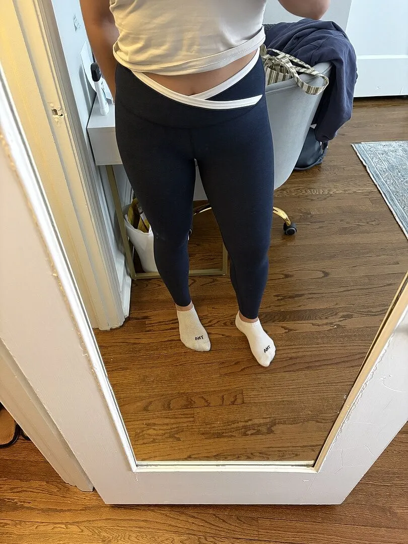 Beyond Yoga Spacedye Outlines High Waisted Midi tights marinblå