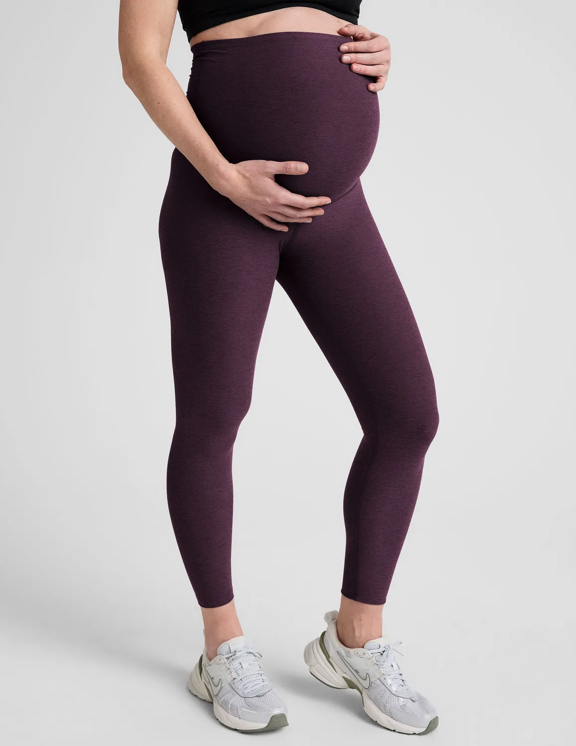 Beyond Yoga Spacedye Love the Bump Midi mammaleggings Eggplant Purple