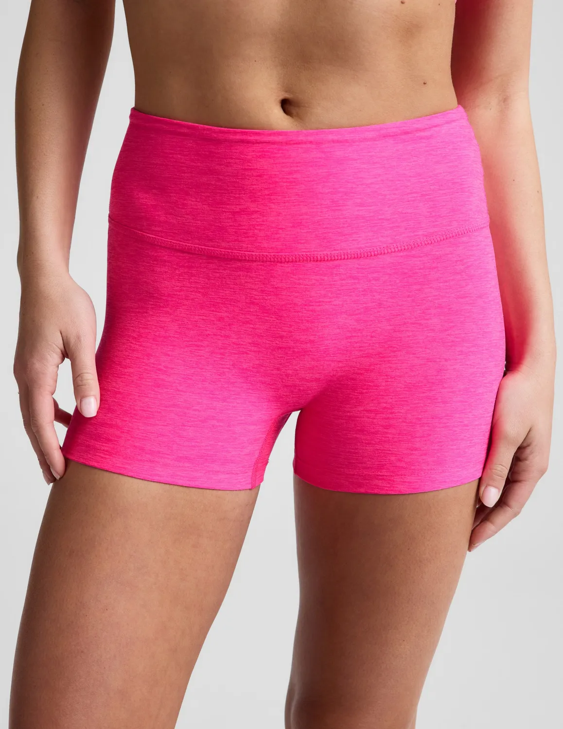 Beyond Yoga Spacedye Keep Pace 3" cykelshorts Pink Glow Heather