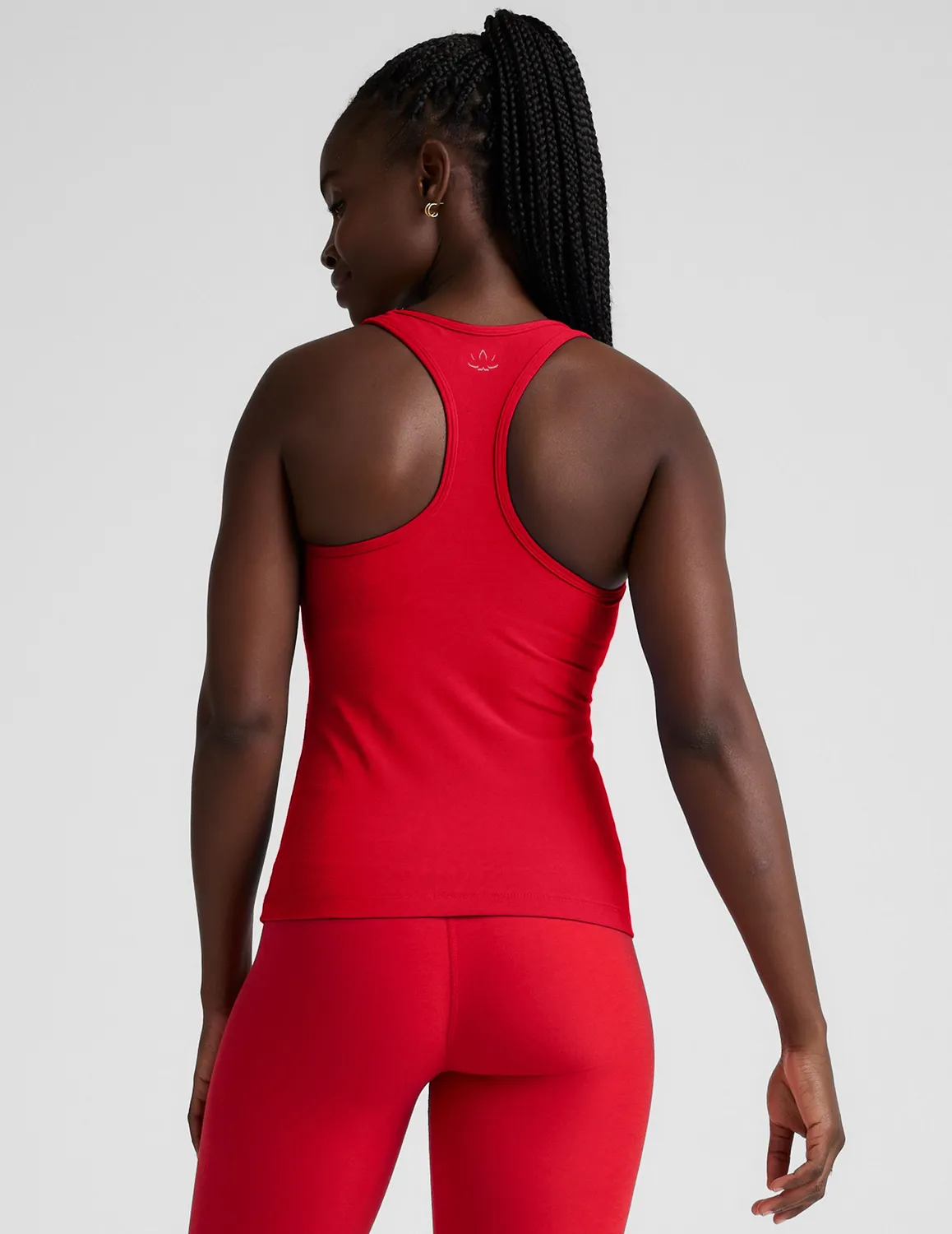 Beyond Yoga Spacedye Step Up Racerback träningslinne Candy Apple Red