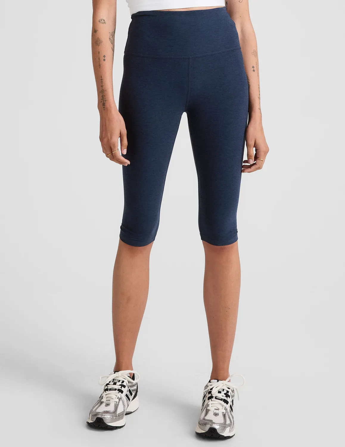Beyond Yoga Spacedye Pedal Pusher capri Nocturnal Navy marin