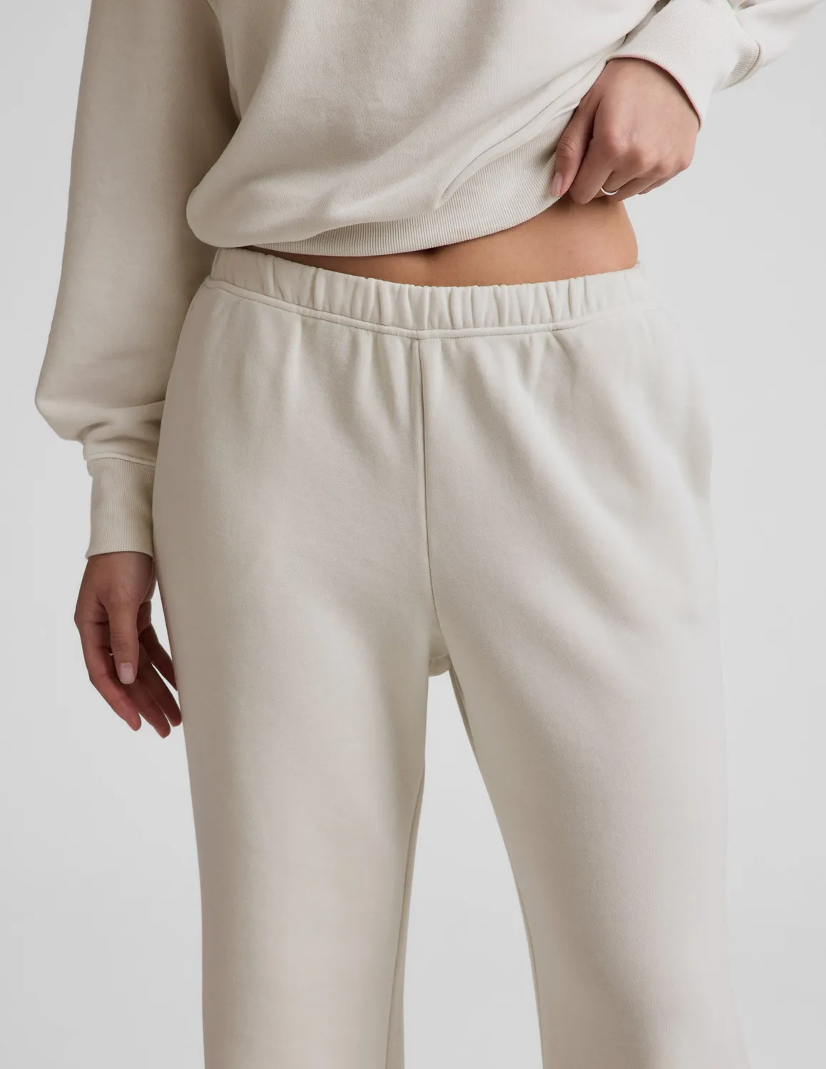 Beyond Yoga Fade Out mjukisbyxor Washed Vintage White vida
