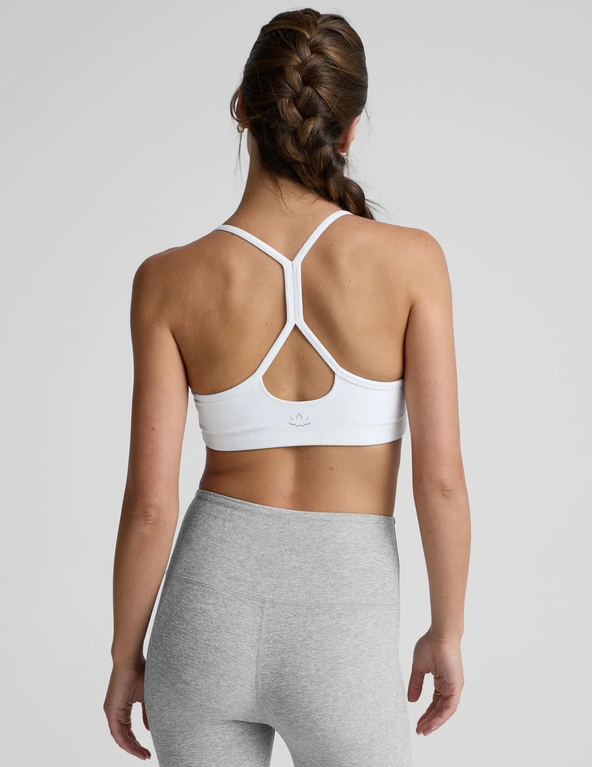 Beyond Yoga Spacedye Slim Racerback sport-bh Cloud White