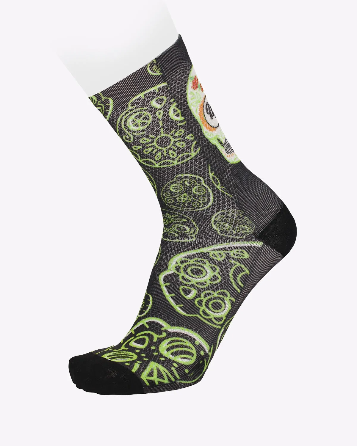 MB Wear Fun Black Skull cykelstrumpor svart 30g