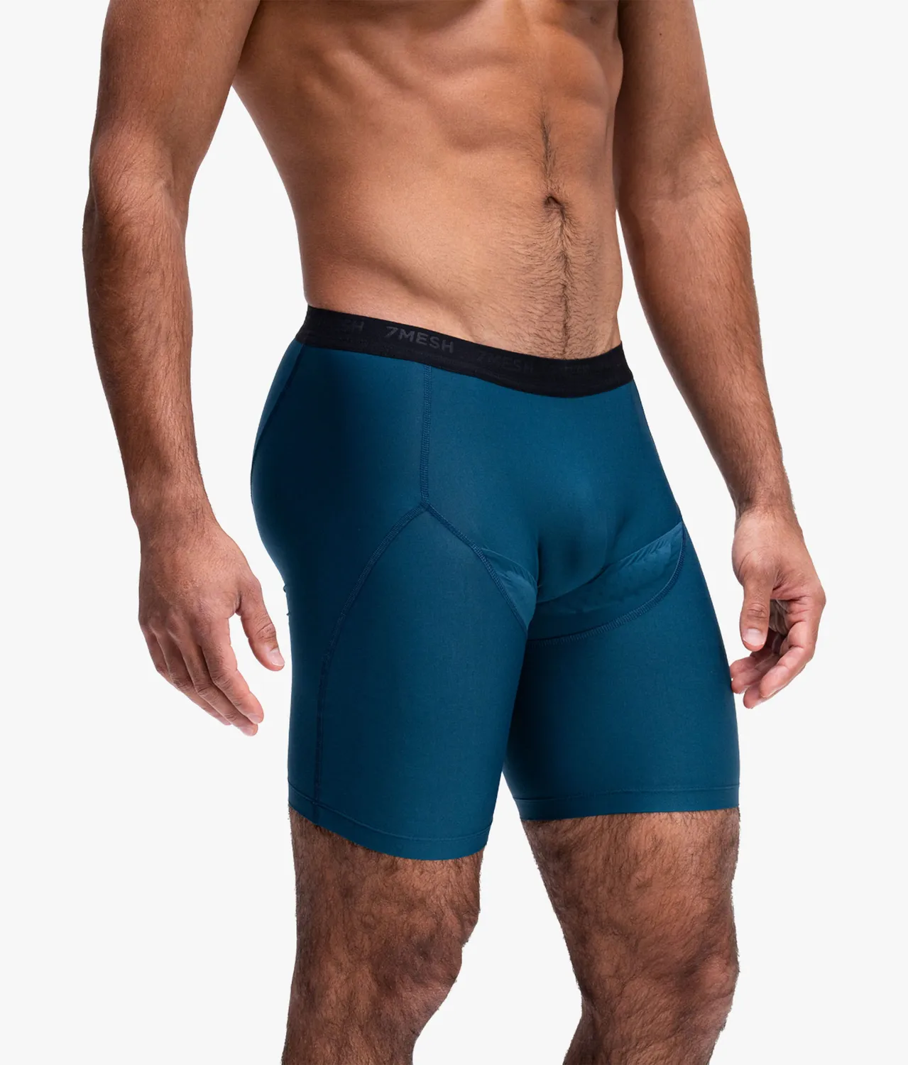 7mesh Foundation Boxer Brief cykelboxer herr deep sea