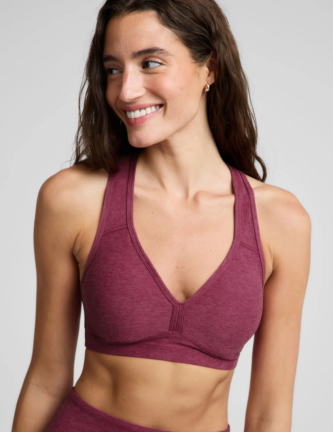 Beyond Yoga Spacedye Lift Your Spirits Bra sportbehå Pomegranate