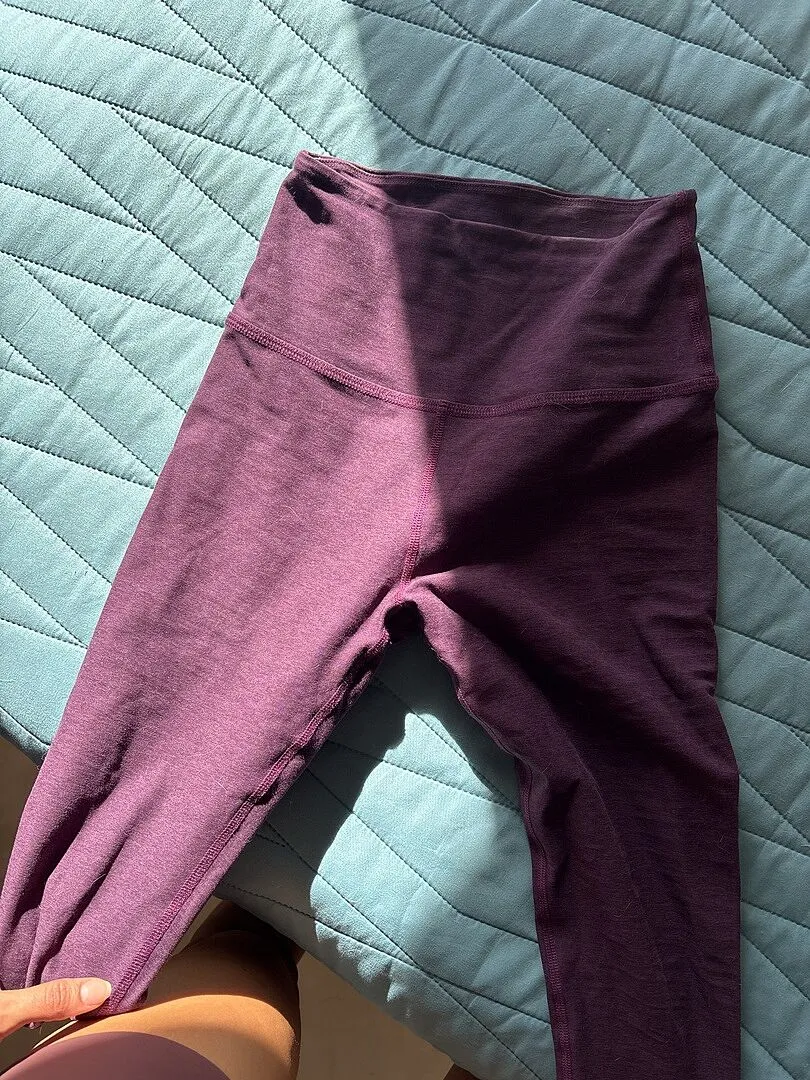 Beyond Yoga Spacedye Refocus Bra sportbh Eggplant lila hög hals