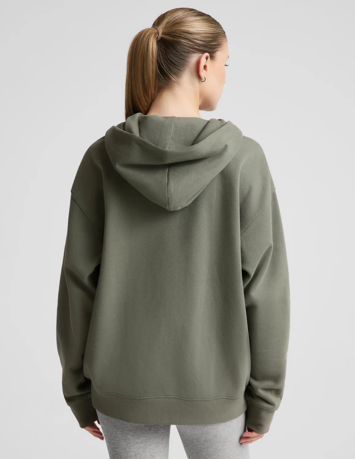 Beyond Yoga LuxeFleece Full Zip hoodie dusk basil fleece