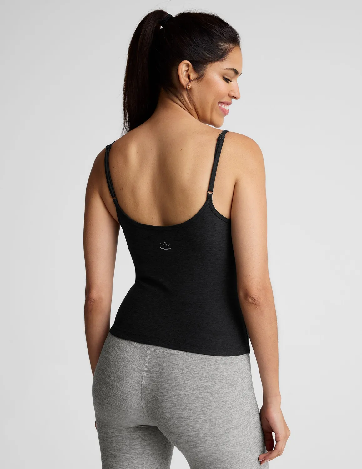 Beyond Yoga Spacedye Forever Tank linne Darkest Night med bh