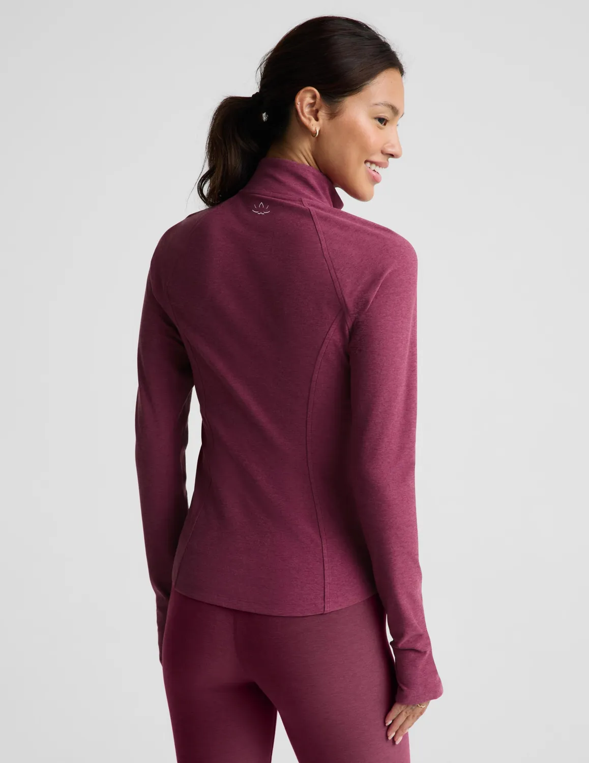 Beyond Yoga Spacedye High Definition Long Jacket jacka röd melerad