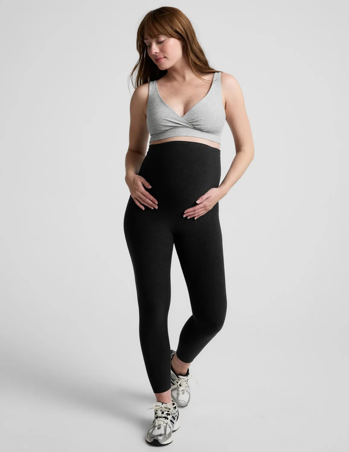 Beyond Yoga Spacedye Easiest Ever Long Nursing Bra Amningsbh Silver Mist